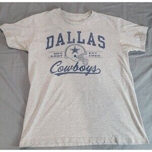 NFL Dallas Cowboys Men’s Medium Gray Graphic T-Shirt Football Team Vintage Style